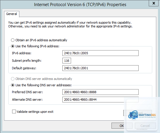 cách thiết lập ipv6 windows 11