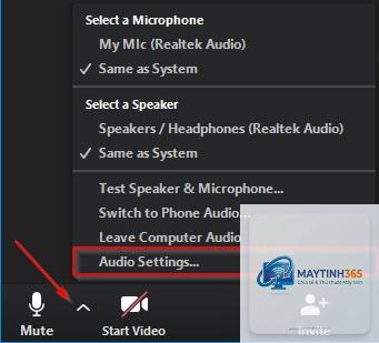 cách thiết lập loa cho zoom