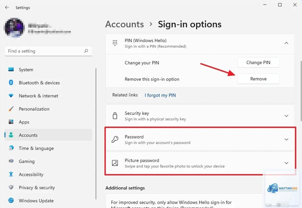 cách thiết lập mã pin windows 11