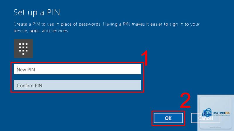cách thiết lập mã pin windows hello - Hình 2
