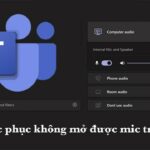 cách thiết lập micro cho teams