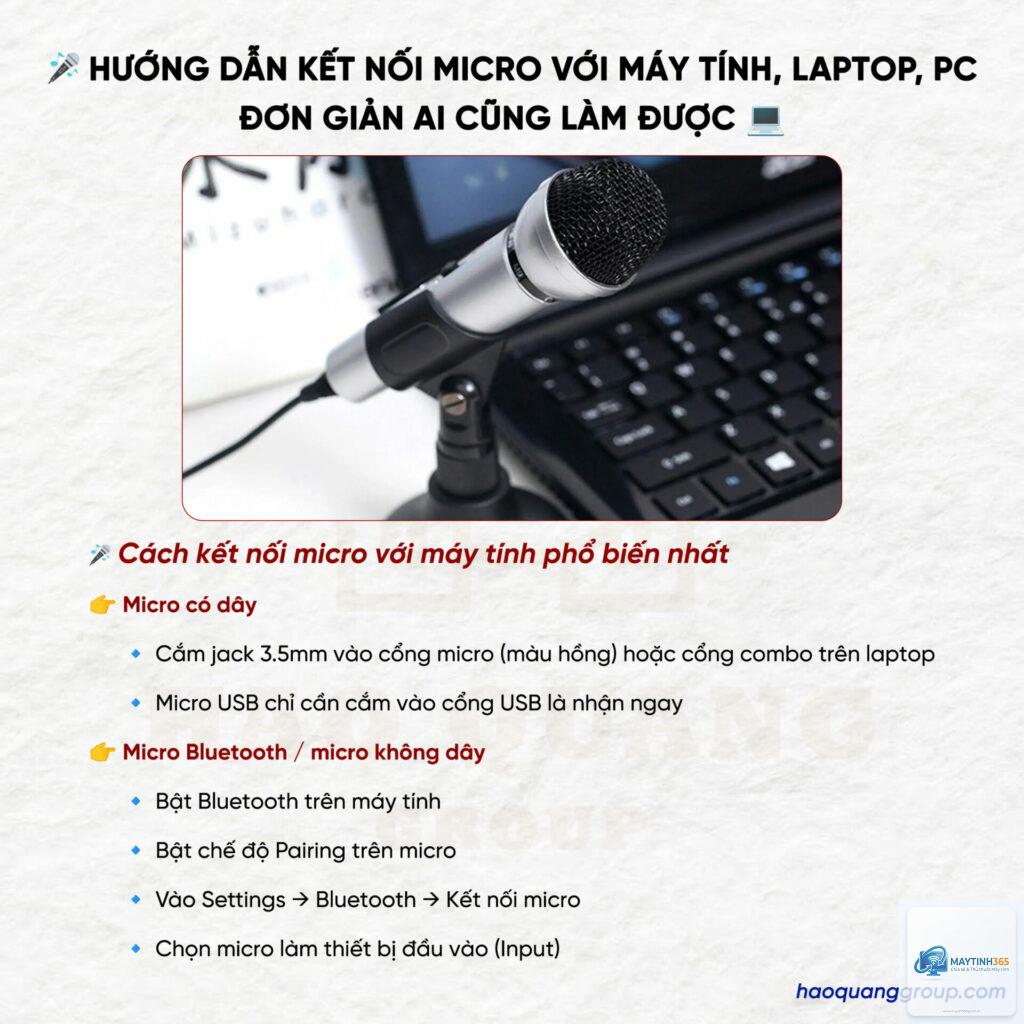 cách thiết lập micro chuyên nghiệp