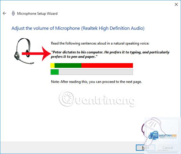cách thiết lập microphone level