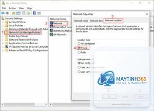cách thiết lập network policies