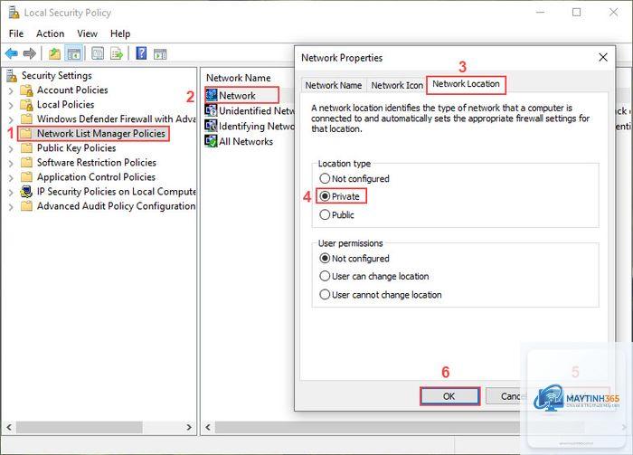 cách thiết lập network policies