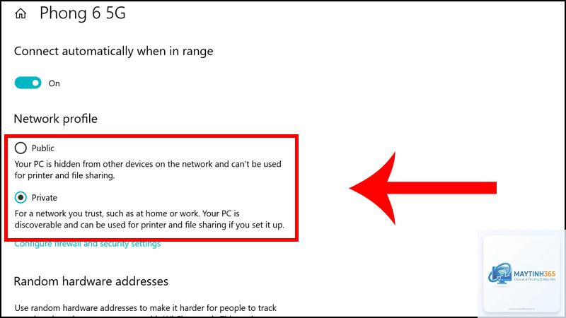cách thiết lập network profile - Hình 4