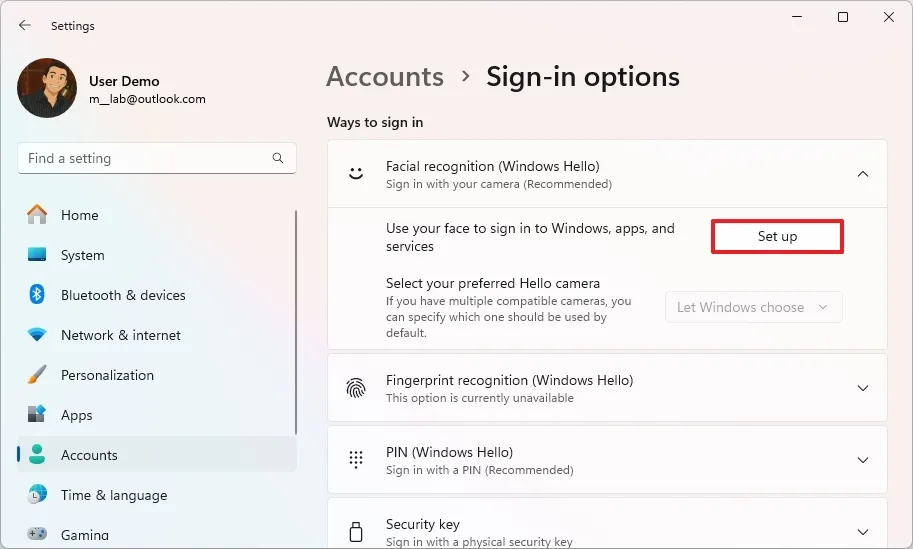 cách thiết lập nhận diện khuôn mặt windows hello - Hình 2