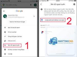 cách thiết lập offline maps