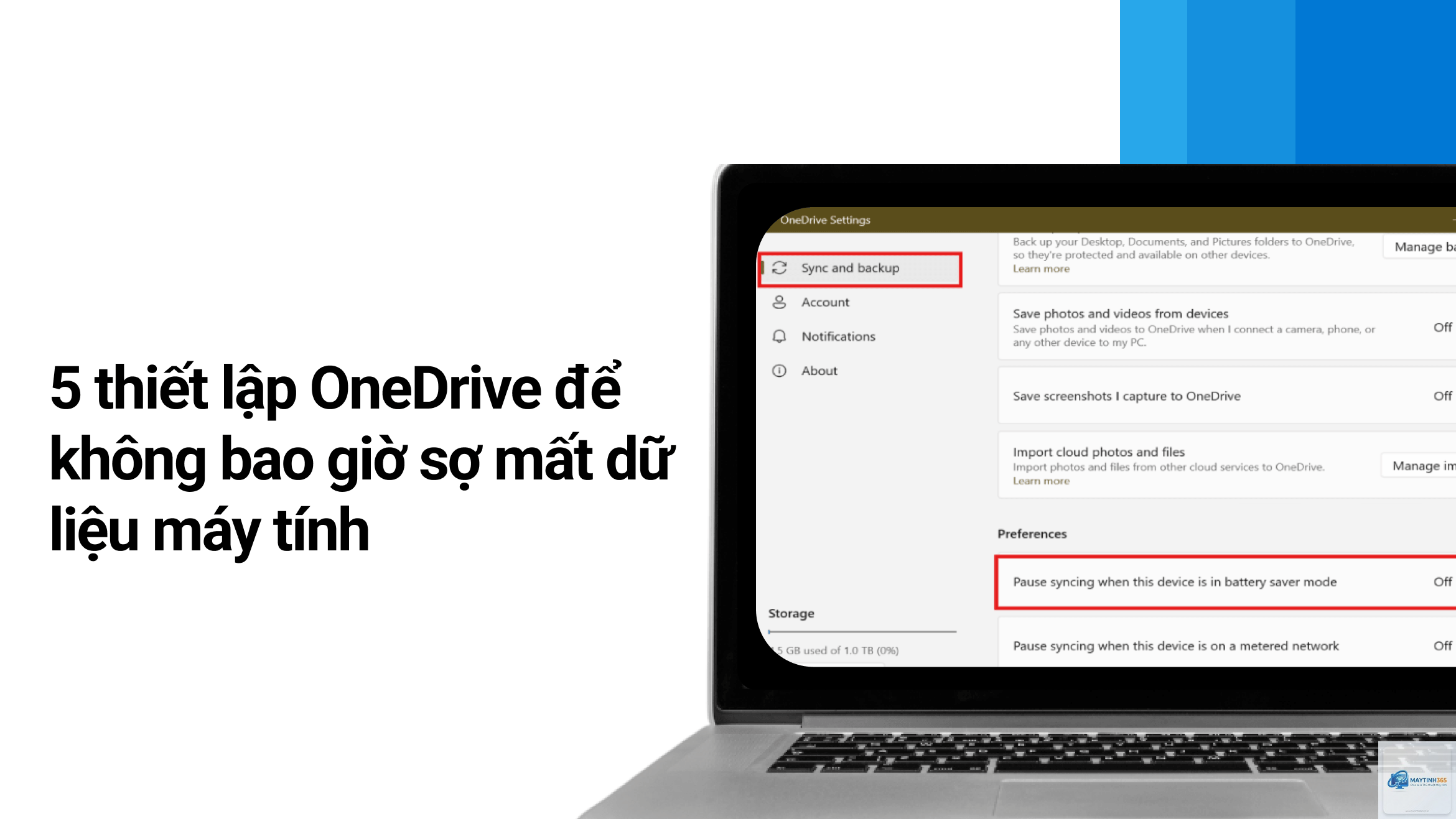 cách thiết lập onedrive settings - Hình 5