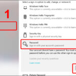 cách thiết lập password settings