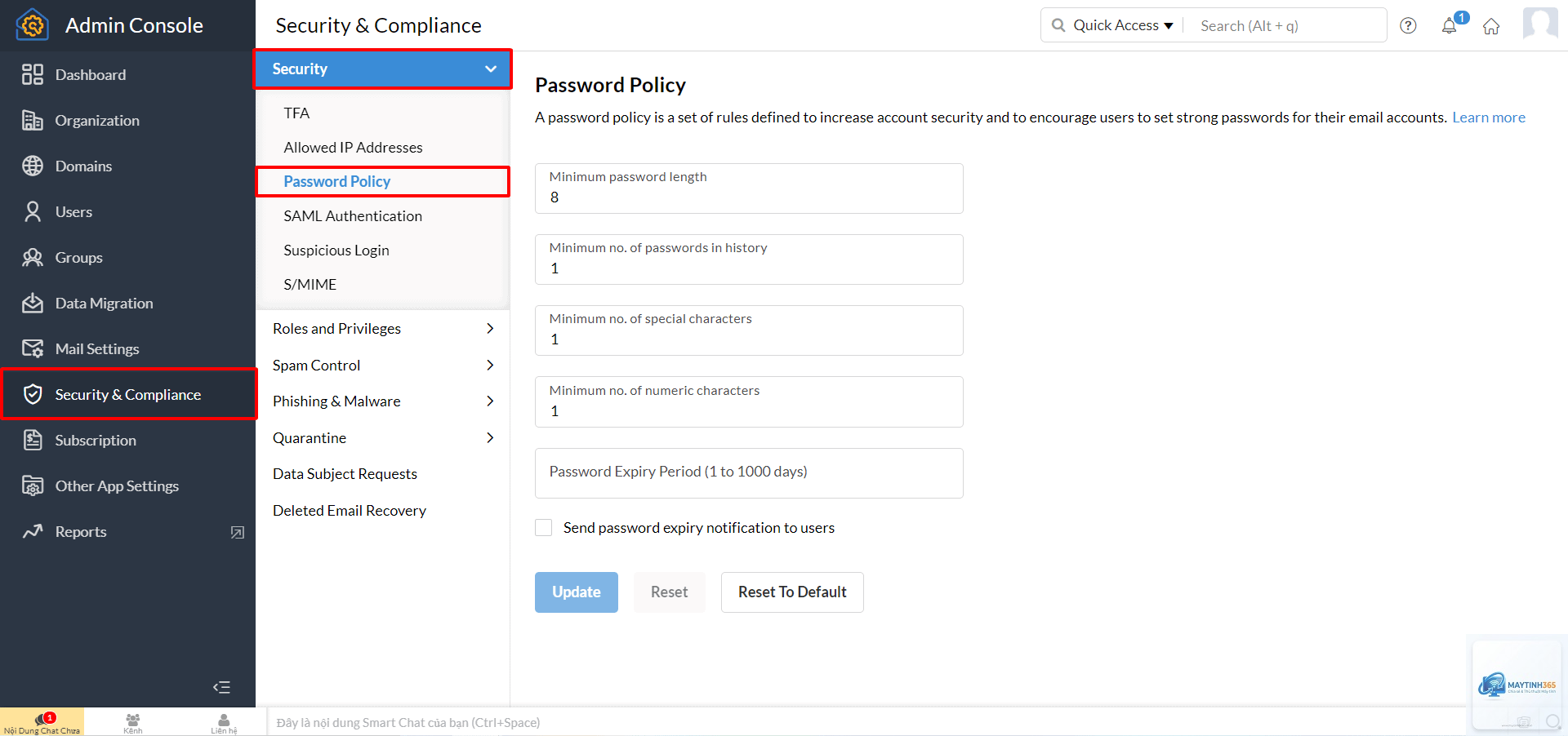 cách thiết lập password settings - Hình 5