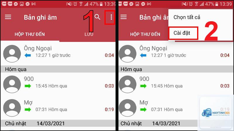 cách thiết lập quyền ghi âm