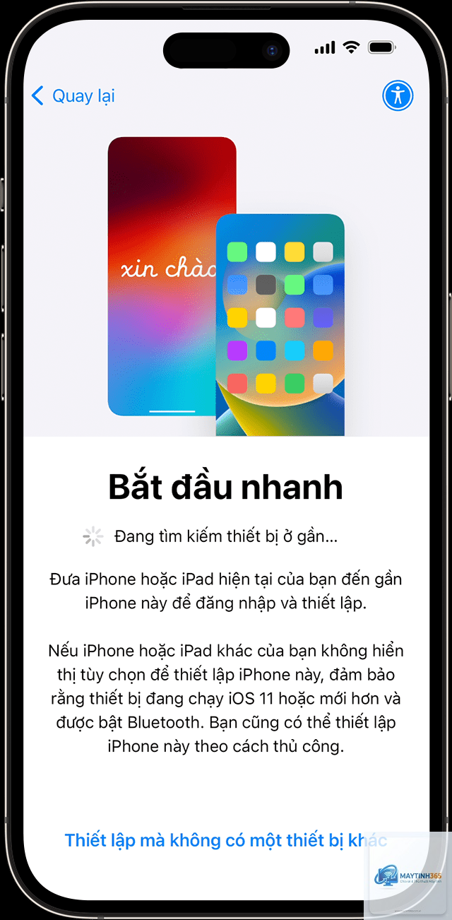 cách thiết lập thiết bị mới - Hình 1