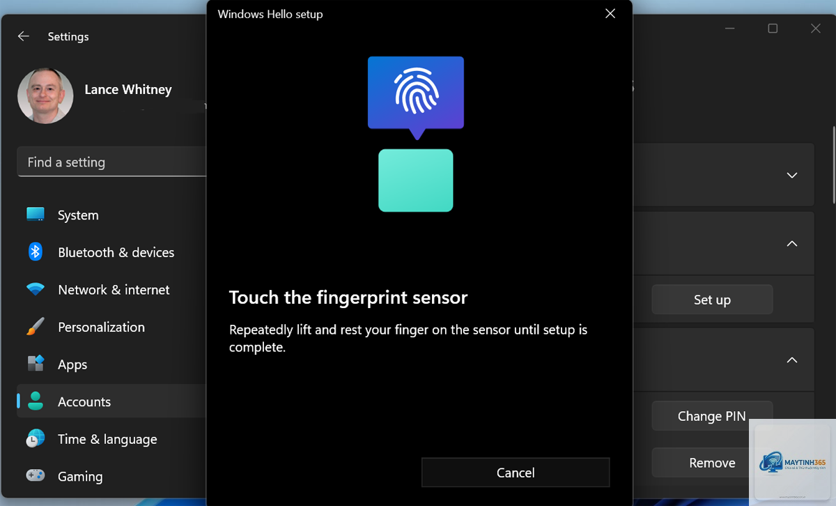 cách thiết lập vân tay windows hello - Hình 3