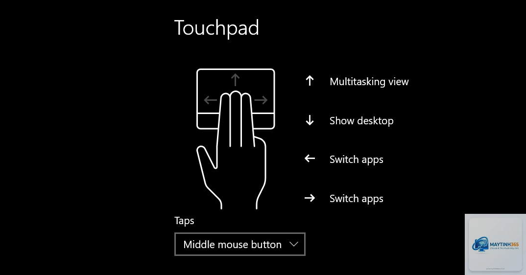 cách thiết lập vuốt touchpad - Hình 4