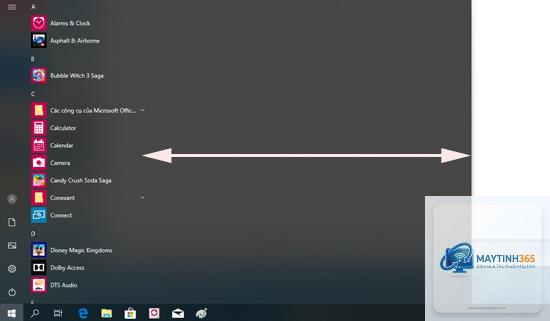 cách thu gọn start menu - Hình 3