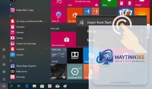cách thu gọn start menu