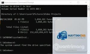 cách tìm file bằng cmd