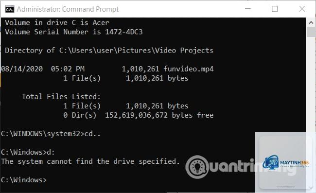 cách tìm file bằng cmd