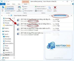 cách tìm file cũ nhất