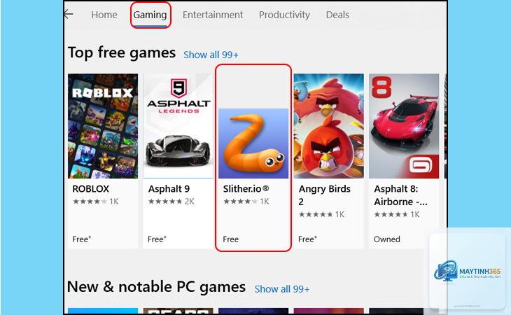 cách tìm game trên microsoft store