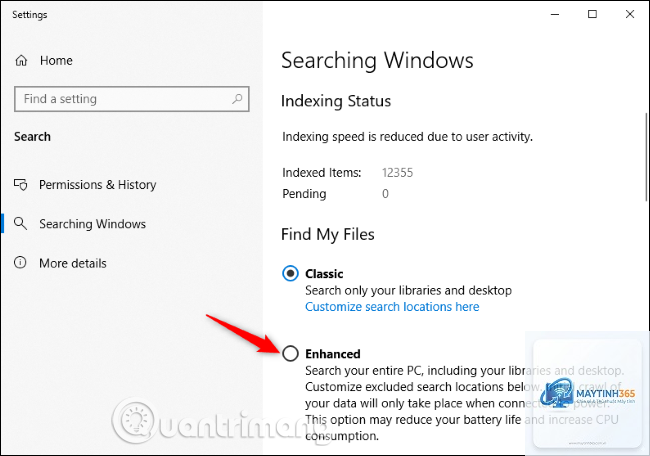 cách tìm kiếm thư mục từ start menu