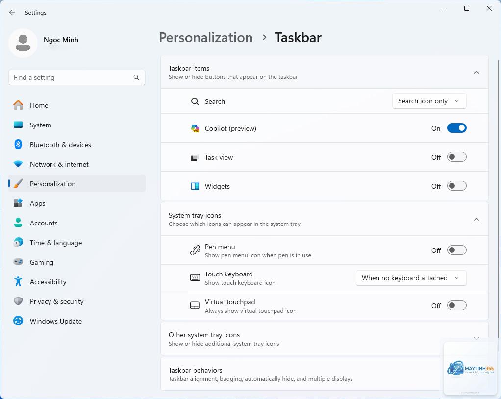 cách tối ưu copilot taskbar - Hình 5