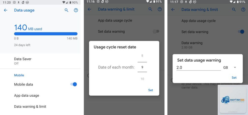 cách tối ưu data usage