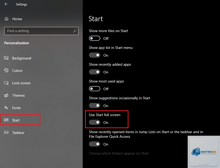 cách tối ưu đề xuất start menu