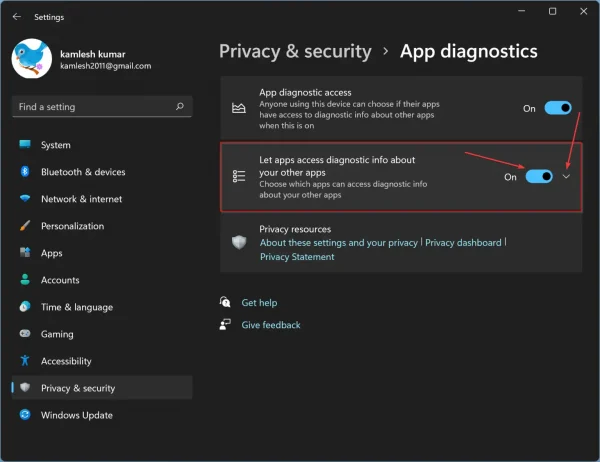 cách tối ưu diagnostics privacy - Hình 4
