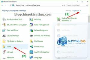 cách tối ưu fonts windows