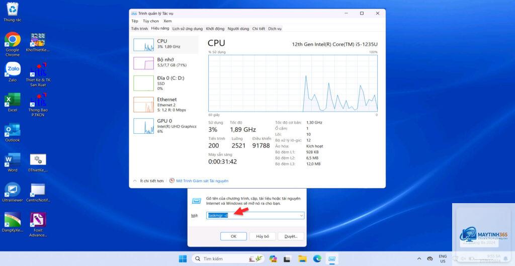 cách tối ưu giao diện task manager