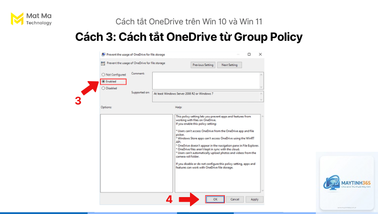 cách tối ưu onedrive bằng group policy - Hình 2