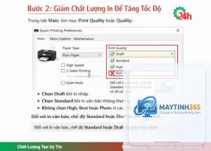 cách tối ưu printers settings