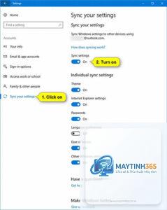 cách tối ưu sync settings