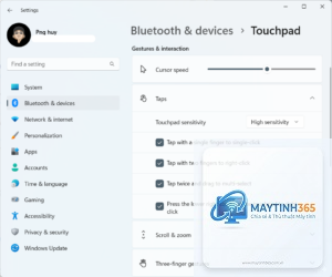 cách tối ưu touchpad settings
