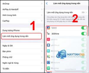 cách tối ưu ứng dụng nền