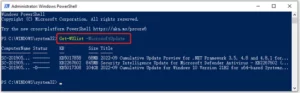 cách tối ưu update bằng powershell