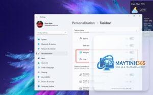 cách tối ưu widget taskbar