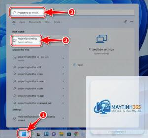 cách trình chiếu màn hình windows 11