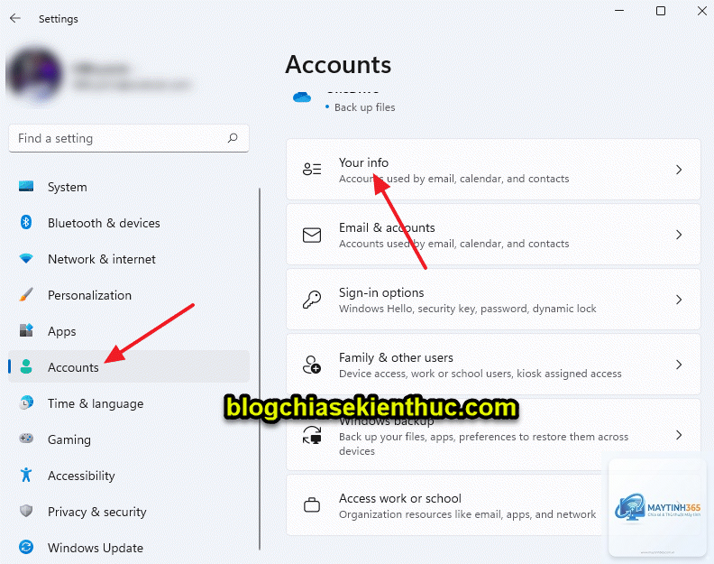 cách tùy chỉnh accounts settings windows 11 - Hình 4
