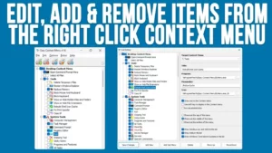 cách tùy chỉnh context menu bằng registry