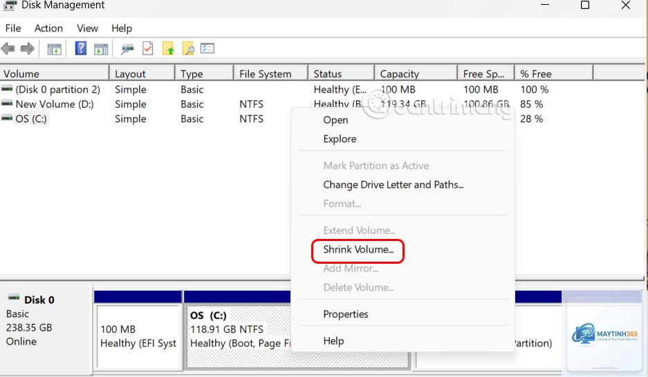 cách tùy chỉnh disk management windows 11 - Hình 5