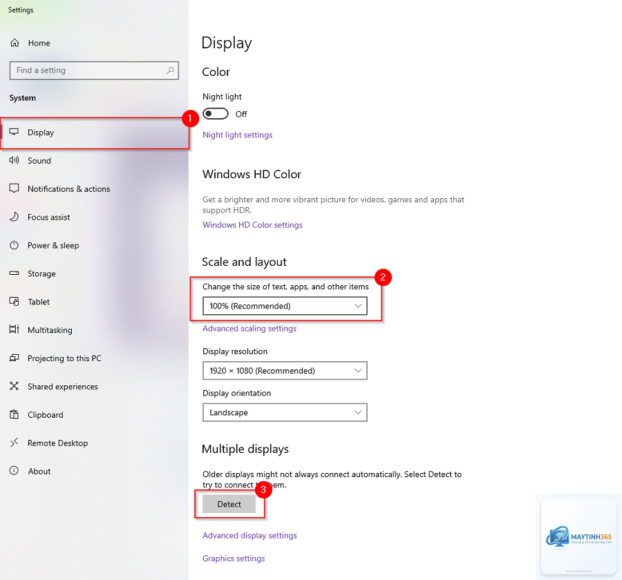 cách tùy chỉnh display settings - Hình 2