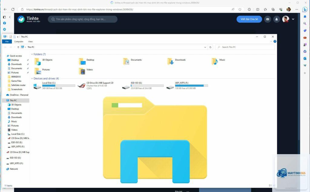 cách tùy chỉnh file explorer windows 11