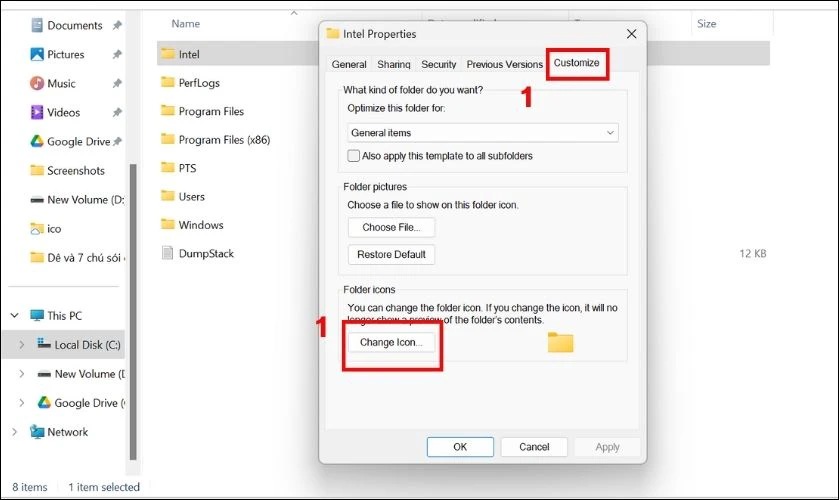 cách tùy chỉnh icon file explorer - Hình 4