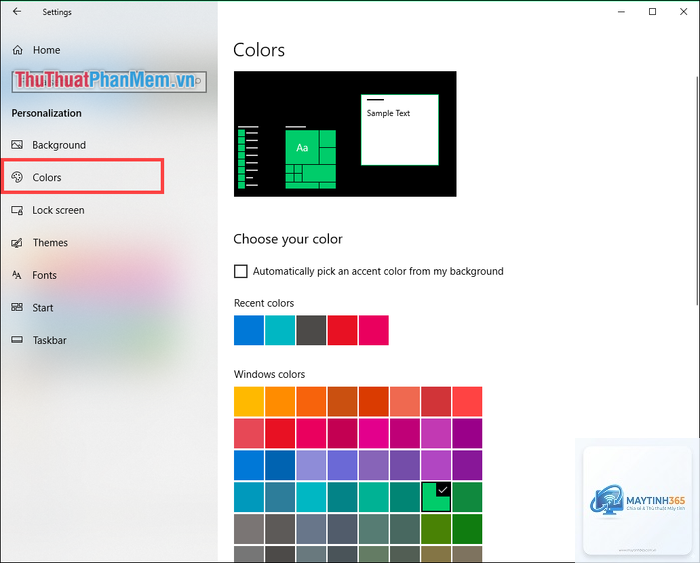 cách tùy chỉnh màu sắc start menu - Hình 2