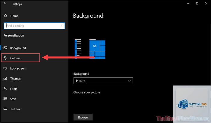 cách tùy chỉnh màu sắc start menu