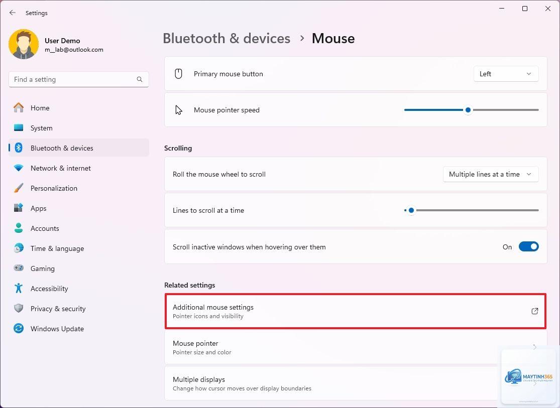 cách tùy chỉnh mouse settings - Hình 3