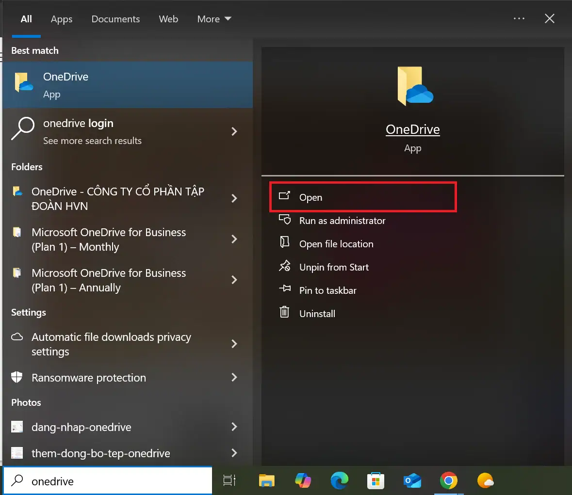 cách tùy chỉnh onedrive settings - Hình 3